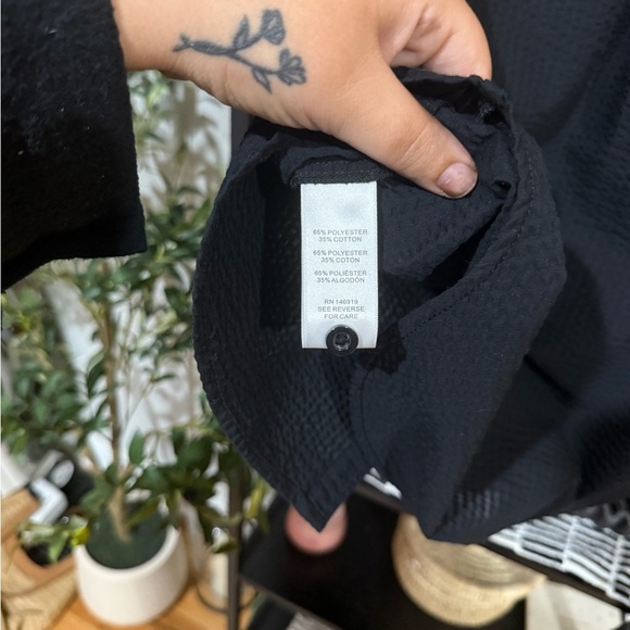 casa Cabana Women's Black Button Down Shirt size medium - Picture 8 of 9